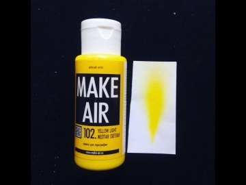 Краска MAKE AIR airbrush 60ml – желтая светлая 102